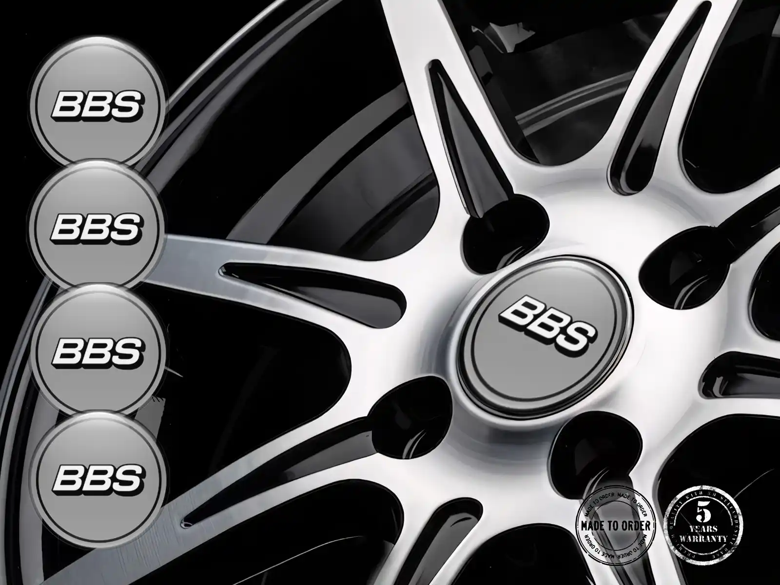 BBS Silikonsticker Design Sportlich Temporal Thrust Wave